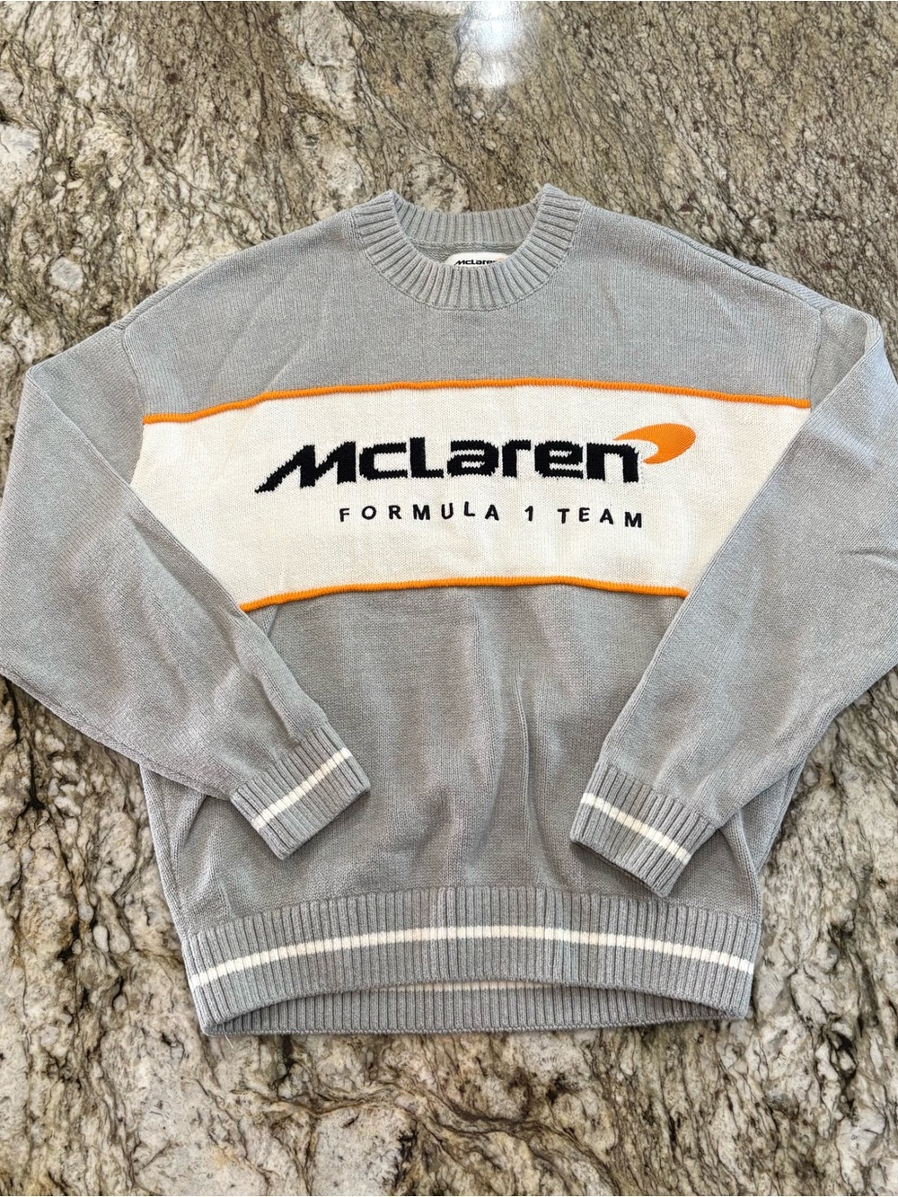 Hollister McLaren Formula 1 Team Pullover Knit Sweater